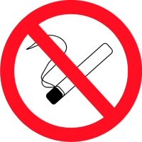 etiket verboden roken