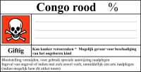 groot etiket Congorood