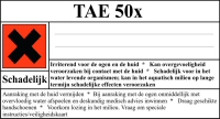 groot etiket TAE 50x