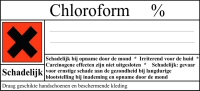 groot etiket chloroform