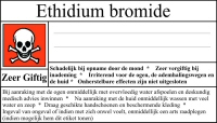 groot etiket ethidiumbromide