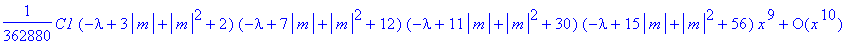 F52a := series(C0+C1*x+1/2*C0*(-lambda+abs(m)+abs(m...