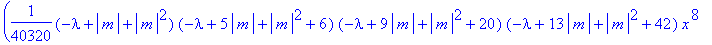(1/40320*(-lambda+abs(m)+abs(m)^2)*(-lambda+5*abs(m...