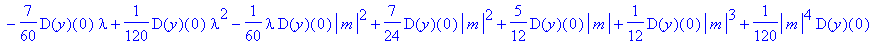 y(u) = series(y(0)+D(y)(0)*u+1/2*(-lambda+abs(m)+ab...