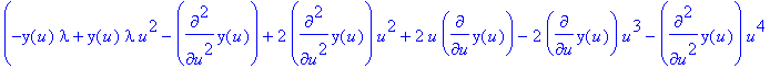 (-y(u)*lambda+y(u)*lambda*u^2-diff(y(u),`$`(u,2))+2...