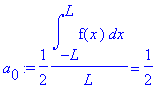 a[0] := 1/2/L*int(f(x),x = -L .. L) = 1/2