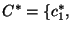 $C^* = \{c_1^*,$